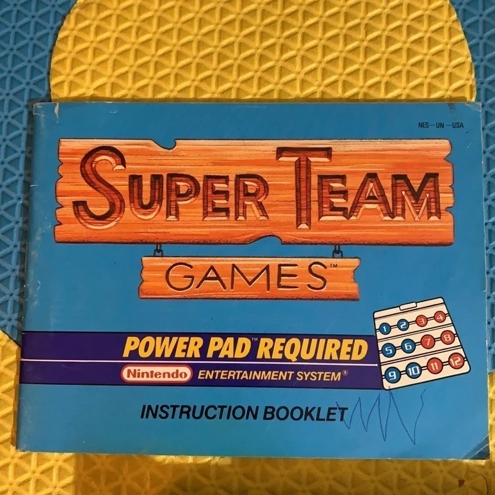 Vintage Nintendo superteam games NES UN USA includes instruction book